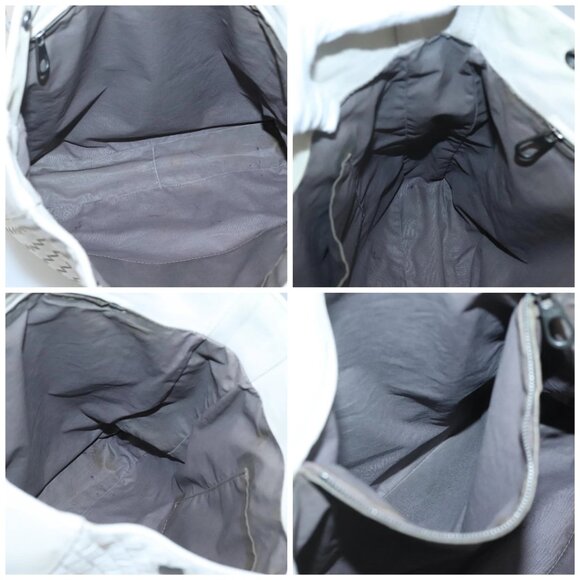 BOTTEGA VENETA INTRECCIATO Tote Bag Leather White Auth bs25990 - Picture 15 of 16